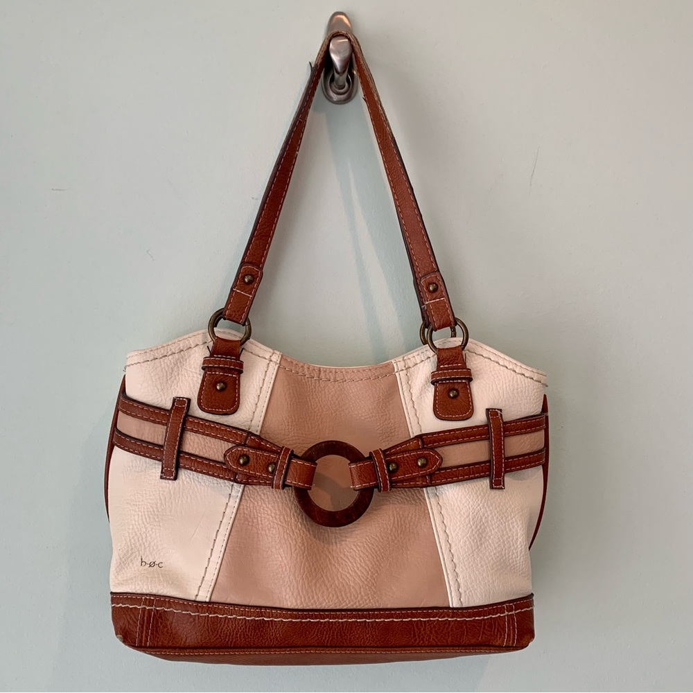 🏷️ b.o.c. Born Concepts Faux Pebble Leather Purse Pocketbook Bag Fall